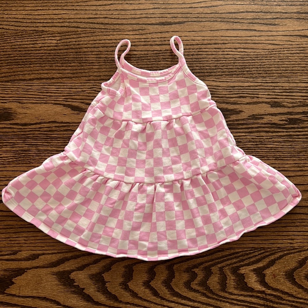 Grayson mini checker tank dress